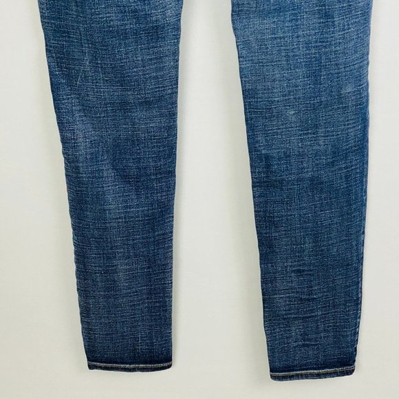 AE American Eagle Womens 6 R Jegging Super Stretch Destroyed Whiskered Jeans - Picture 7 of 9